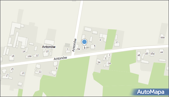 Antonów, Antonów, 6, mapa Antonów