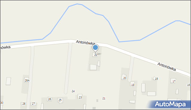 Antonówka, Antonówka, 22, mapa Antonówka