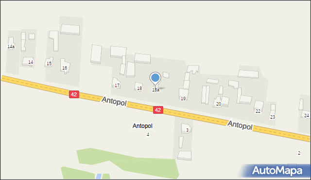 Antopol, Antopol, 18a, mapa Antopol