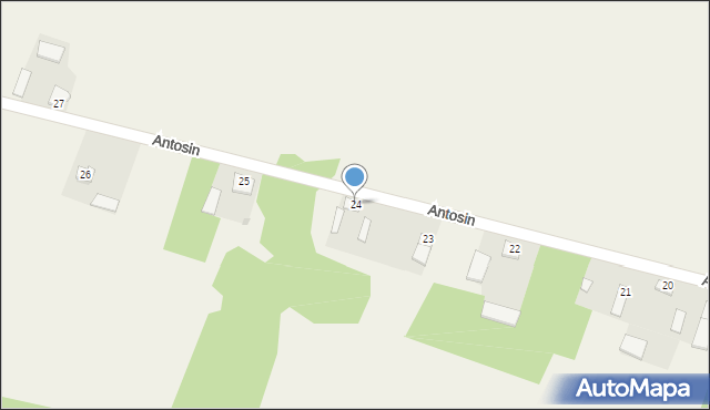 Antosin, Antosin, 24, mapa Antosin