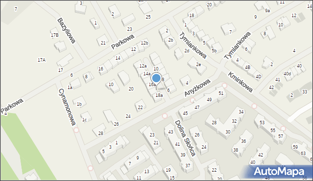 Bezrzecze, Anyżkowa, 18, mapa Bezrzecze