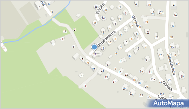 Bochnia, Andrusikiewicza Jana Kantego, 14, mapa Bochni