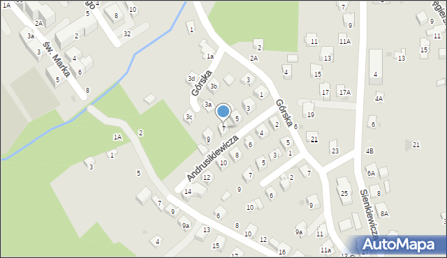 Bochnia, Andrusikiewicza Jana Kantego, 7, mapa Bochni