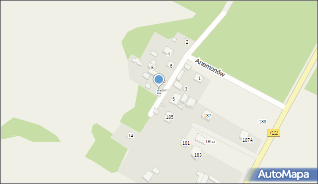 Bogatki, Anemonów, 12, mapa Bogatki