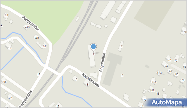 Boguchwała, Angermana Klaudiusza, 1, mapa Boguchwała