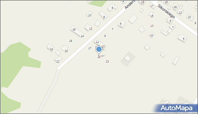 Cegielnia, Andersa Władysława, gen., 21, mapa Cegielnia