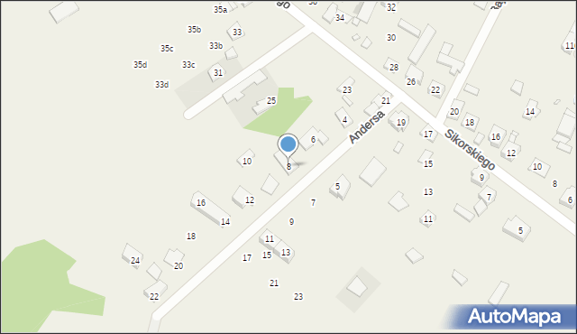 Cegielnia, Andersa Władysława, gen., 8, mapa Cegielnia