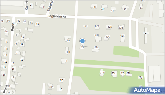 Chełm, Antonin, 23, mapa Chełma