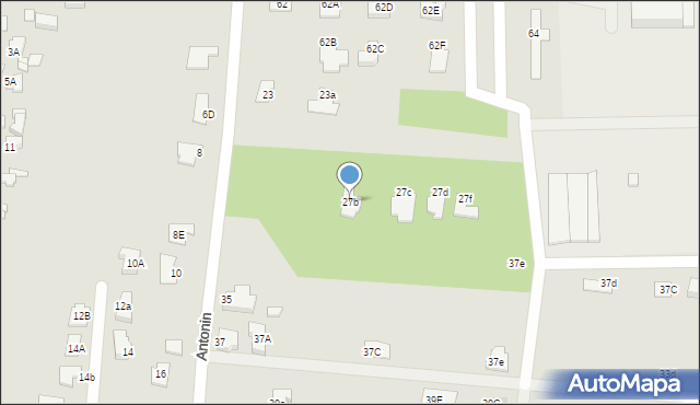 Chełm, Antonin, 27b, mapa Chełma