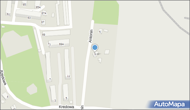 Chełm, Antonin, 7, mapa Chełma