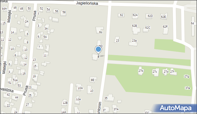 Chełm, Antonin, 8, mapa Chełma