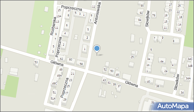 Chorzów, Antoniowska, 6, mapa Chorzów