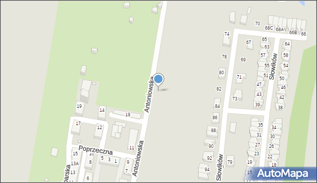 Chorzów, Antoniowska, 74, mapa Chorzów