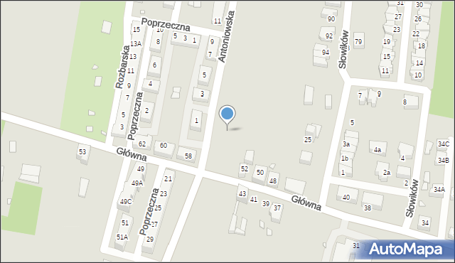 Chorzów, Antoniowska, 8, mapa Chorzów