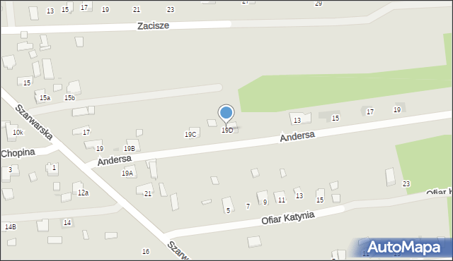 Dąbrowa Tarnowska, Andersa Władysława, gen., 9, mapa Dąbrowa Tarnowska