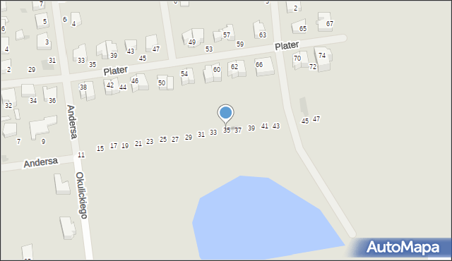 Darłowo, Andersa Władysława, gen., 35, mapa Darłowo