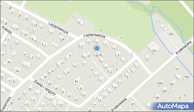 Dębica, Andersa Władysława, gen., 8, mapa Dębicy