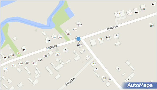 Garwolin, Andersa Władysława, gen., 126, mapa Garwolin