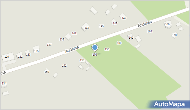 Garwolin, Andersa Władysława, gen., 156, mapa Garwolin