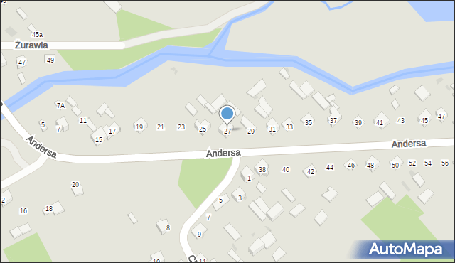 Garwolin, Andersa Władysława, gen., 27, mapa Garwolin