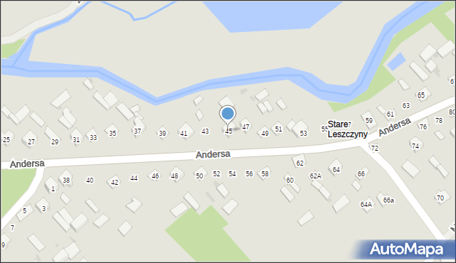 Garwolin, Andersa Władysława, gen., 45, mapa Garwolin