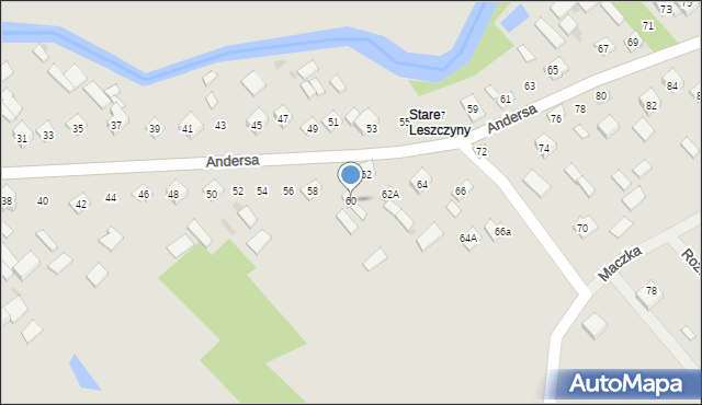 Garwolin, Andersa Władysława, gen., 60, mapa Garwolin