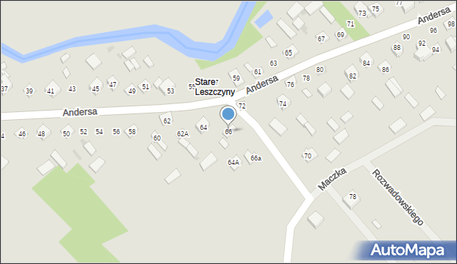 Garwolin, Andersa Władysława, gen., 66, mapa Garwolin