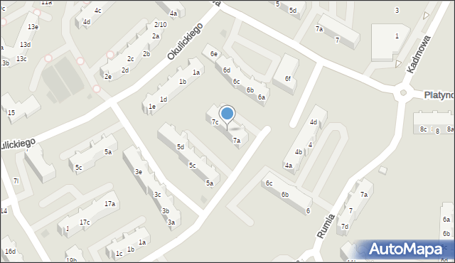 Gdańsk, Antczaka Antoniego, 7b, mapa Gdańska