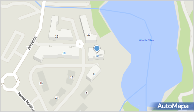 Gdańsk, Andersa Władysława, gen., 10, mapa Gdańska