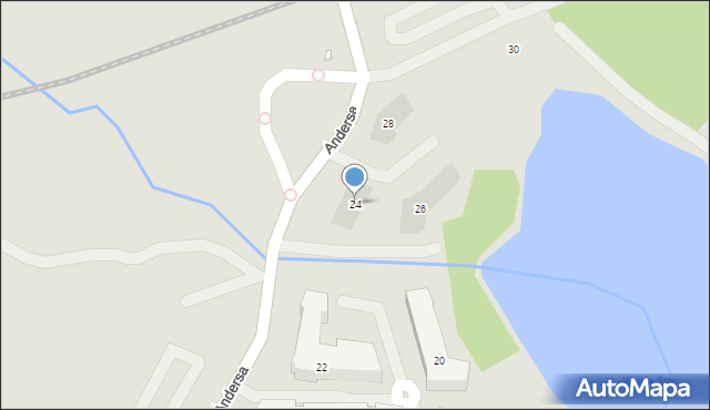 Gdańsk, Andersa Władysława, gen., 24, mapa Gdańska