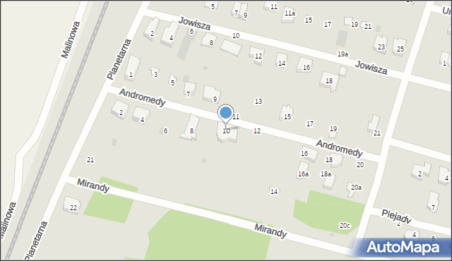 Gdańsk, Andromedy, 10, mapa Gdańska