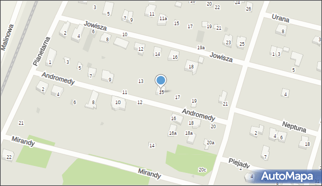 Gdańsk, Andromedy, 15, mapa Gdańska
