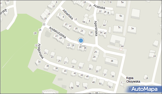 Gdynia, Andaluzyjska, 32, mapa Gdyni