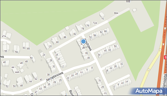 Gdynia, Anyżowa, 45, mapa Gdyni