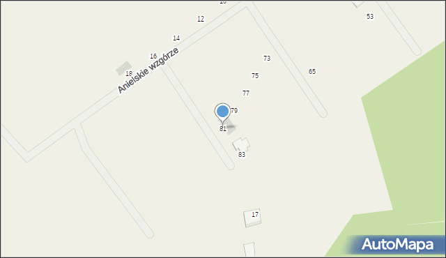 Gietrzwałd, Anielskie Wzgórze, 81, mapa Gietrzwałd