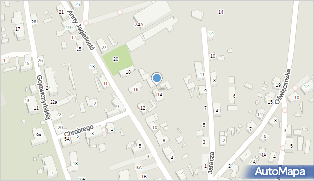 Gliwice, Anny Jagiellonki, 14A, mapa Gliwic