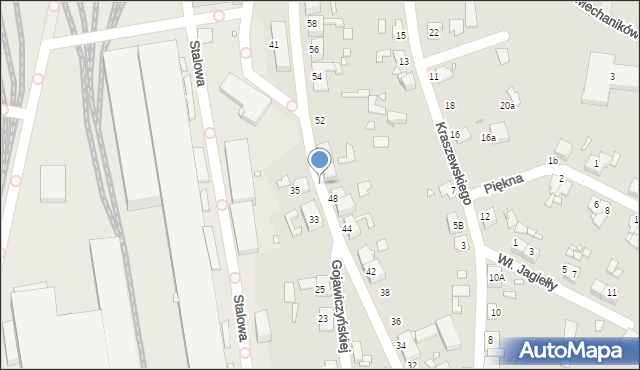 Gliwice, Anny Jagiellonki, 50a, mapa Gliwic