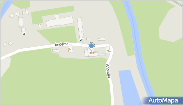 Głuchołazy, Andersa Władysława, gen., 53B, mapa Głuchołazy