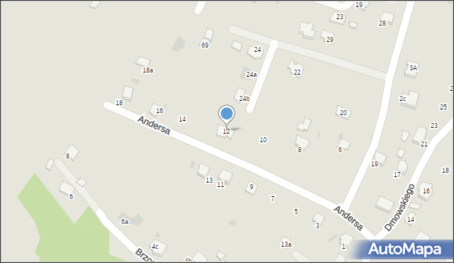 Gorlice, Andersa Władysława, gen., 12, mapa Gorlic