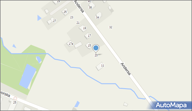 Górzno, Andersa Władysława, gen., 13, mapa Górzno