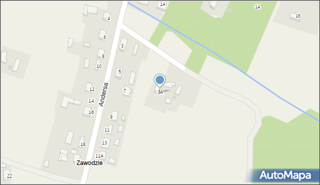 Gromnik, Andersa Władysława, gen., 3A, mapa Gromnik