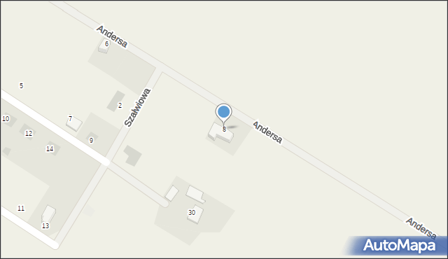 Gruczno, Andersa Władysława, gen., 8, mapa Gruczno