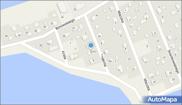 Harmęże, Andersa Władysława, gen., 6, mapa Harmęże