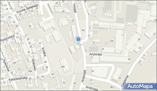 Inowrocław, Andrzeja, 16, mapa Inowrocławia