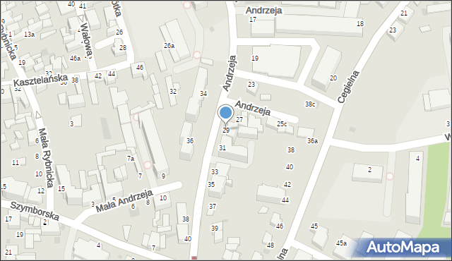 Inowrocław, Andrzeja, 29, mapa Inowrocławia