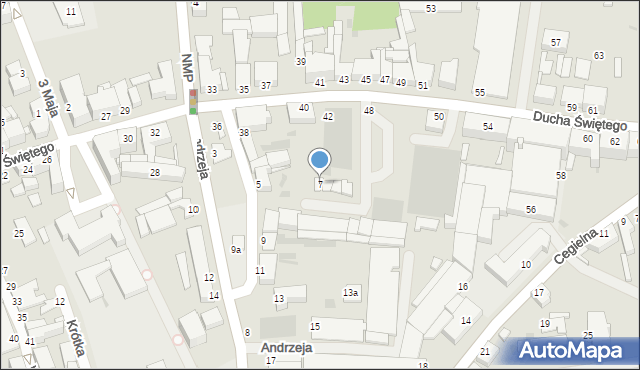 Inowrocław, Andrzeja, 7, mapa Inowrocławia