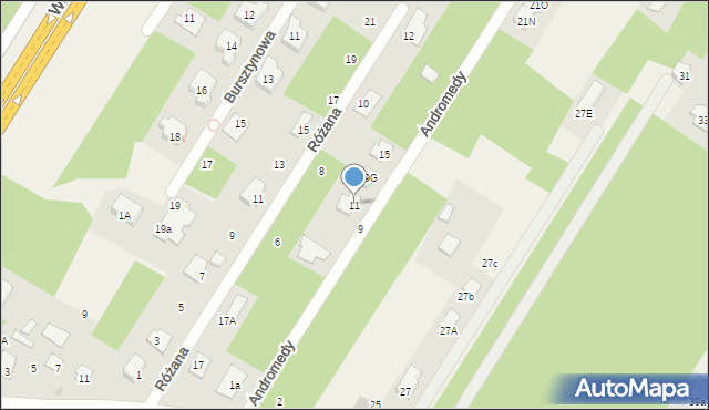 Jadwisin, Andromedy, 11, mapa Jadwisin