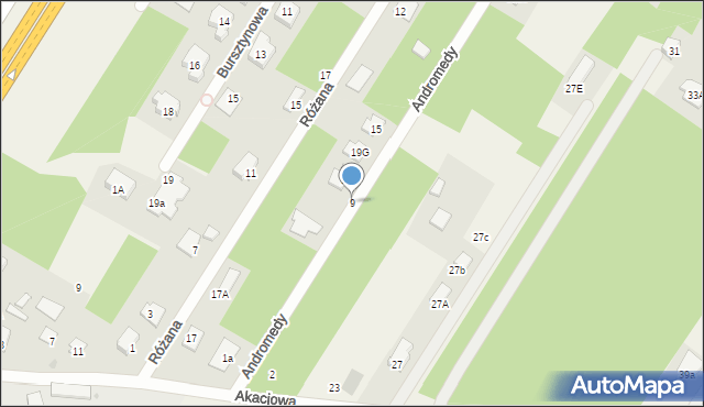 Jadwisin, Andromedy, 9, mapa Jadwisin