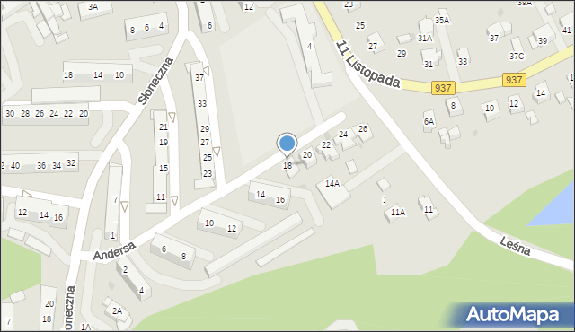 Jastrzębie-Zdrój, Andersa Władysława, gen., 18, mapa Jastrzębie-Zdrój