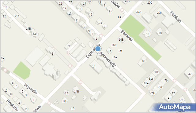 Józefosław, Andromedy, 2, mapa Józefosław